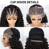 Curly Bob Wig Human Hair 13x4 Lace Front Wigs For Black Women Human Hair Quickwig Braided Wigs Pre Braided Handmade Cornrow Wigs