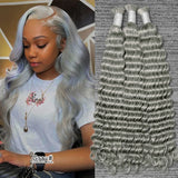 Wholesale 100% Deep Wave Human Hair Bulk for Boho Braids Raw Hair Extensions Deep Wave Bundles 12A Vietnamese Hair 30 inch