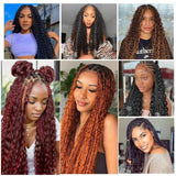 Bulk Human Hair for Boho Braiding Deep Wave Bulk for Boho Knotless Braids 100% Unprocessed Brazilian Virgin Hair Extensions