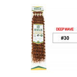 Julianna Deep Wave Synthetic Hair Bulk For Braiding Hair 20Inch Hair Bundles No Weft Natural Black Hair Extensions Wholesale
