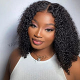 Glueless Curly Bob Lace Human Hair Wigs For Black Women Pre Plucked Brazilian Hair 4x6 Deep Wave Lace Closure Wig Ready To Wear