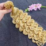 613 Flat Tip Hair Deep Wave 100% Human Vietnamese Bundles Extensiones Cabello Keratin K Tips Braiding Real Natural Fusion Hair