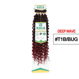 Julianna Deep Wave Synthetic Hair Bulk For Braiding Hair 20Inch Hair Bundles No Weft Natural Black Hair Extensions Wholesale