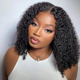 Glueless Curly Bob Lace Human Hair Wigs For Black Women Pre Plucked Brazilian Hair 4x6 Deep Wave Lace Closure Wig Ready To Wear