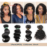 Deep Wave Bundles Short Natural Human Hair Extension 8 10 12 Inch Kinky Curly Loose Deep Peruvian Hair Bundles and Closure