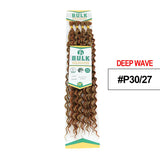 Julianna Deep Wave Synthetic Hair Bulk For Braiding Hair 20Inch Hair Bundles No Weft Natural Black Hair Extensions Wholesale