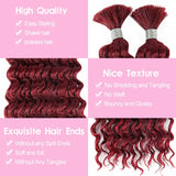 Julianna Deep Wave Synthetic Hair Bulk For Braiding Hair 20Inch Hair Bundles No Weft Natural Black Hair Extensions Wholesale