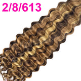 613 Flat Tip Hair Deep Wave 100% Human Vietnamese Bundles Extensiones Cabello Keratin K Tips Braiding Real Natural Fusion Hair