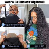Glueless 5x5 Ready To Wear Deep Wave Hd Lace Clousure Wig Human Hair Pre Plucked 13x6 Hd Frontal Curly Brazilian Wigs For Women
