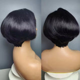 350 Density Human Hair Glueless Wigs 100% Human Hair Straight 4×4 High Density Wig Lace Frontal Wigs Pre Plucked Can Be Restyle