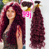 613 Flat Tip Hair Deep Wave 100% Human Vietnamese Bundles Extensiones Cabello Keratin K Tips Braiding Real Natural Fusion Hair