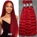 Wholesale 100% Deep Wave Human Hair Bulk for Boho Braids Raw Hair Extensions Deep Wave Bundles  12A Vietnamese Hair 30 inch